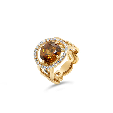 SOLITAIRE ANNEAUX CHAINE
