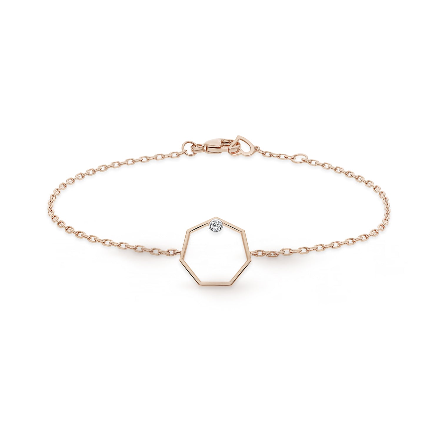 BRACELET CHAINE 19 HEPTAGONE