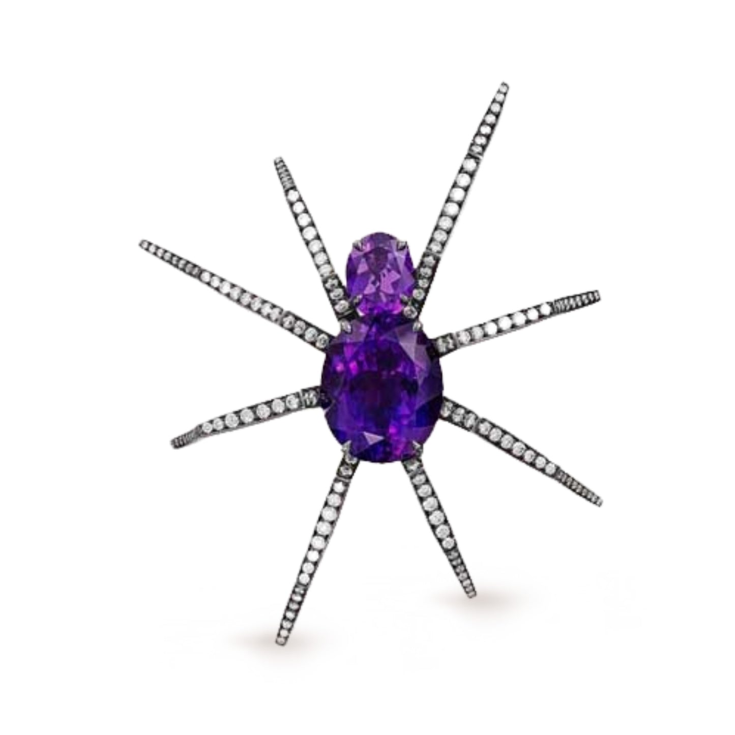 BROCHE ARAIGNEE AMETHYSTE