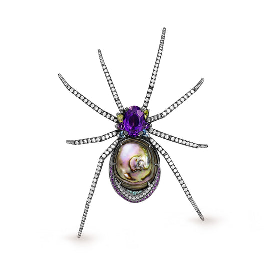 BROCHE GOOD GIRL - BAD GIRL ARAIGNÉE EXTRAVAGANTE