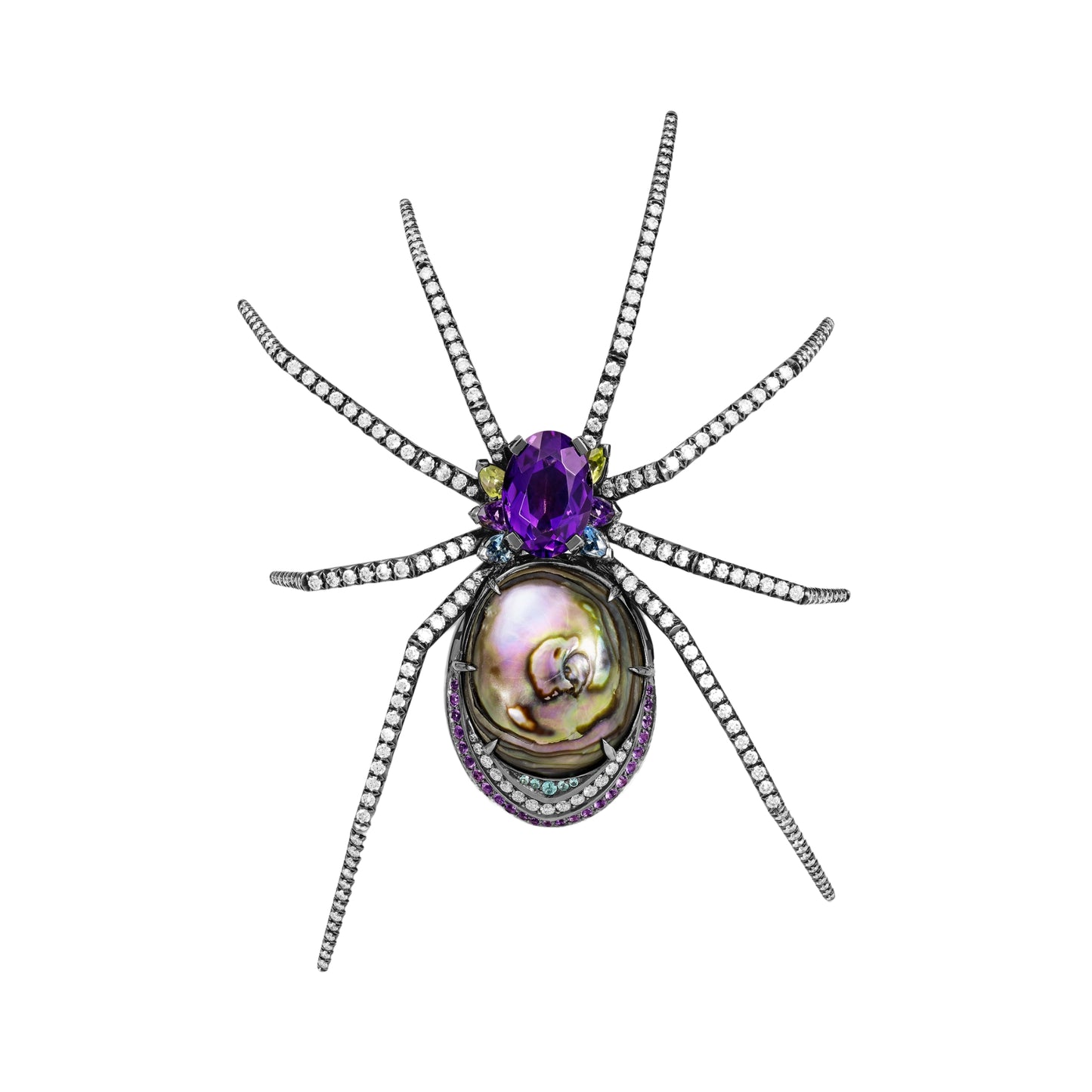 GOOD GIRL - BAD GIRL ARAIGNÉE EXTRAVAGANTE BROOCH