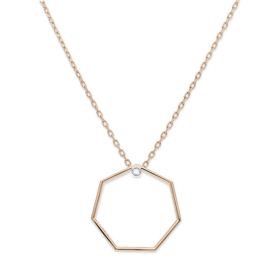 19 HEPTAGONE CHAIN ​​NECKLACE