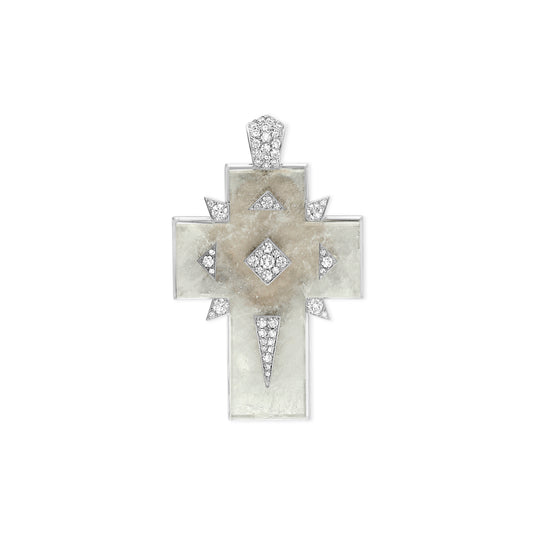 PENDANT GOOD GIRL - BAD GIRL CROSS CRYSTAL