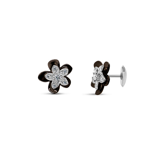 WHITE GOLD CHERIE BLOSSOM EARSTUDS