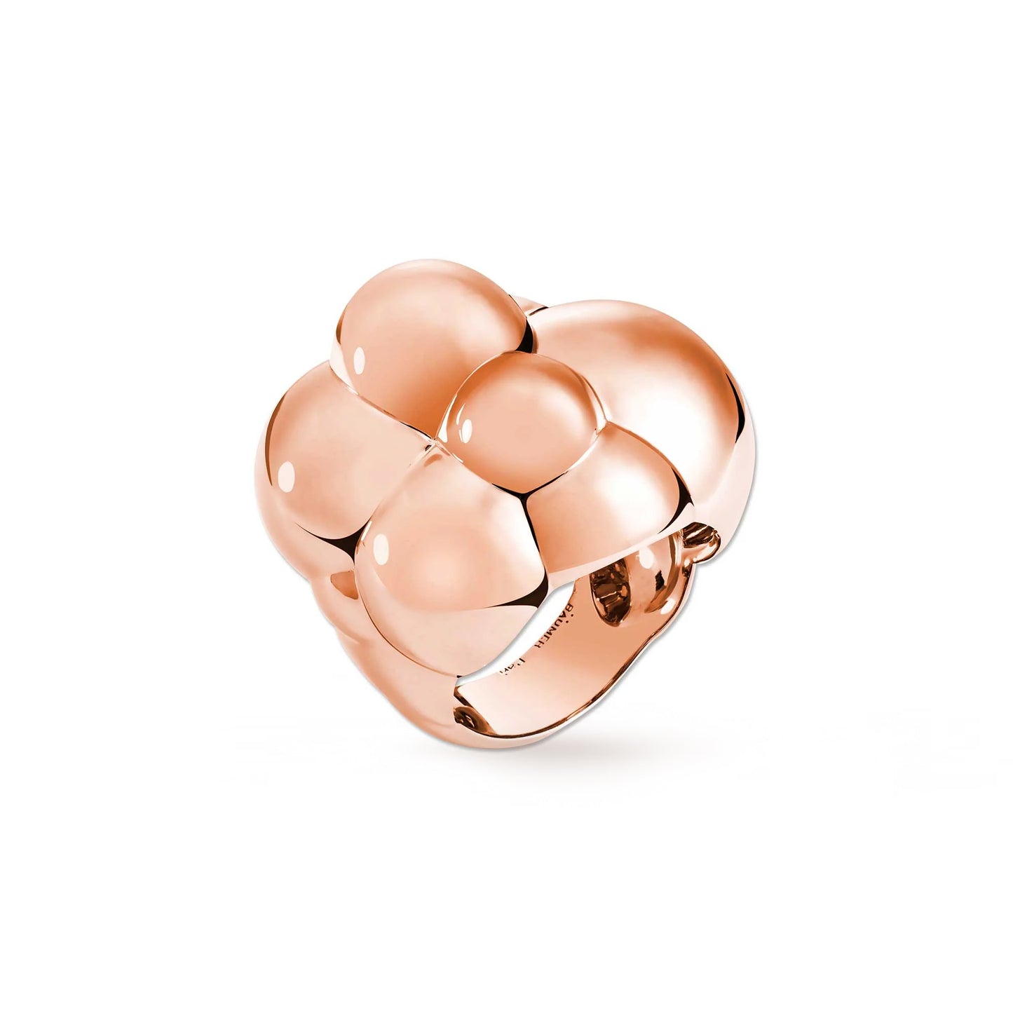 AQUA BULLE ROSE GOLD RING