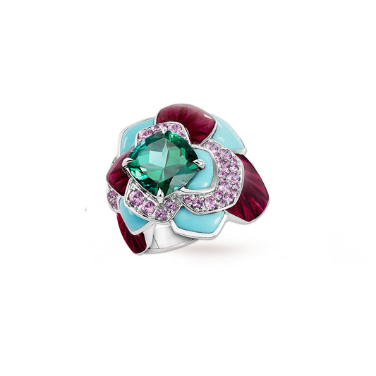 BAGUE JARDIN ENCHANTÉ PIVOINE