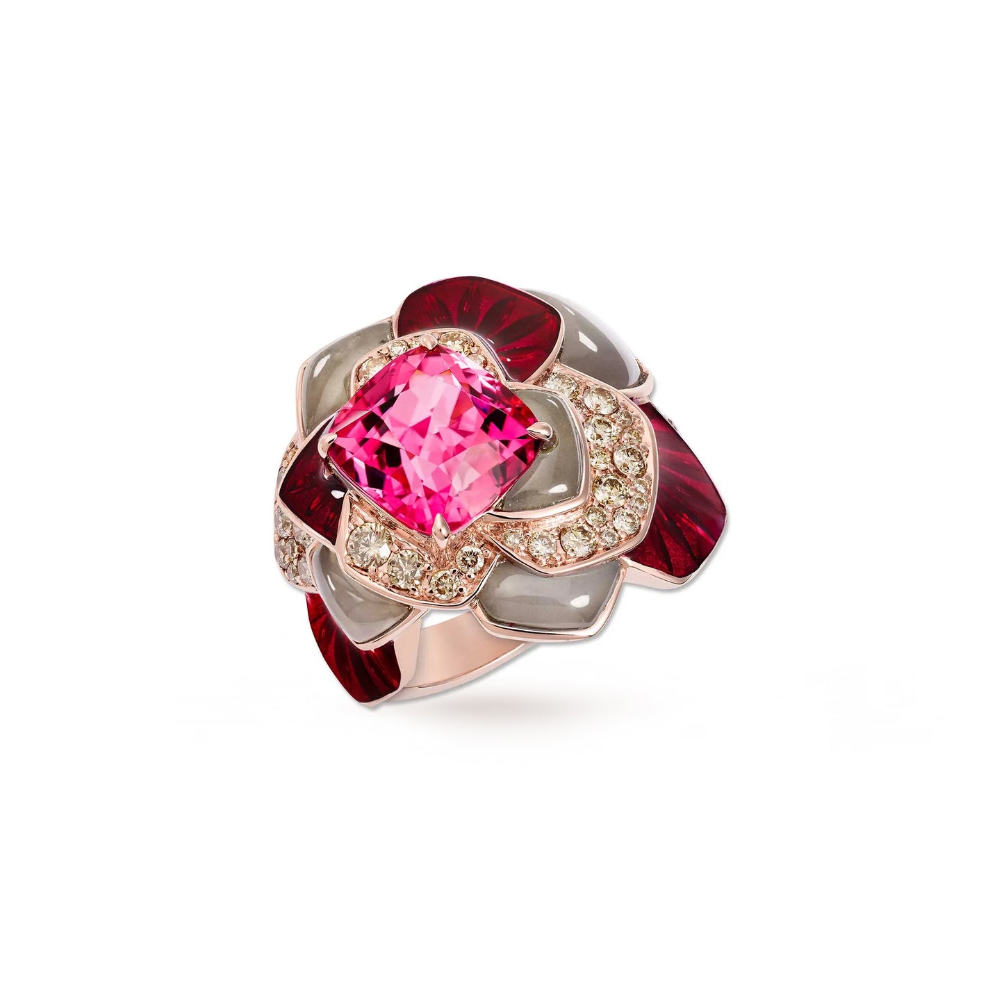 JARDIN ENCHANTE RED PEONY RING