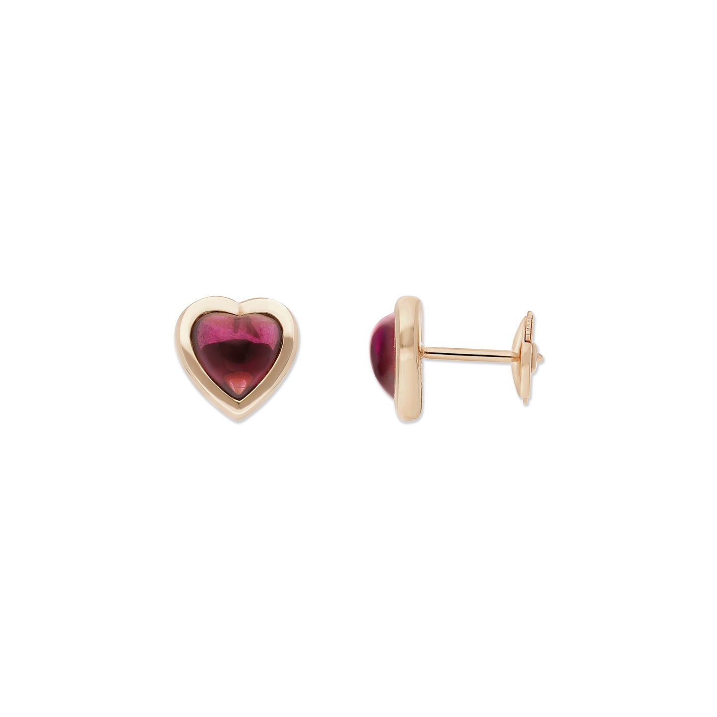 BOUCLES D'OREILLES PUCES COEUR FLÈCHE