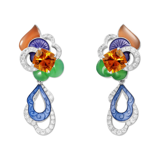 EARRINGS JARDIN ENCHANTE CLOUD WHITE GOLD