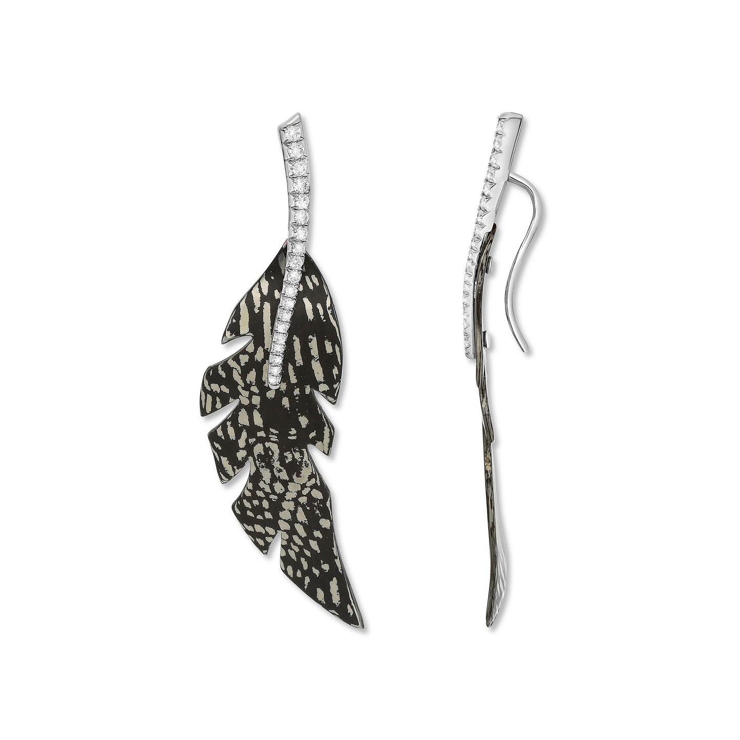 BOUCLES D'OREILLES GOOD GIRL - BAD GIRL PLUME