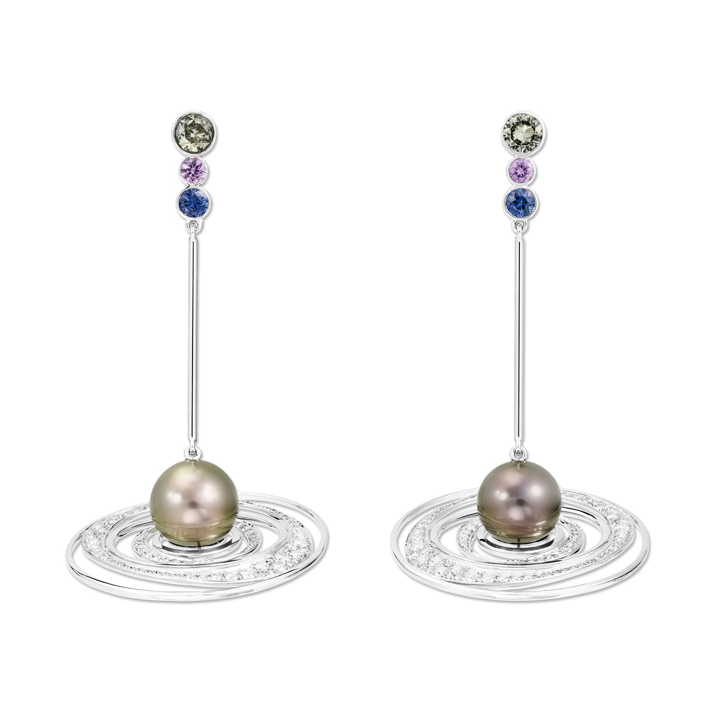 BOUCLES D'OREILLES AQUA ONDES