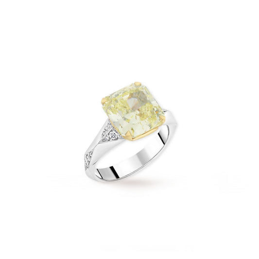 SOLITAIRE DIAMANT JAUNE