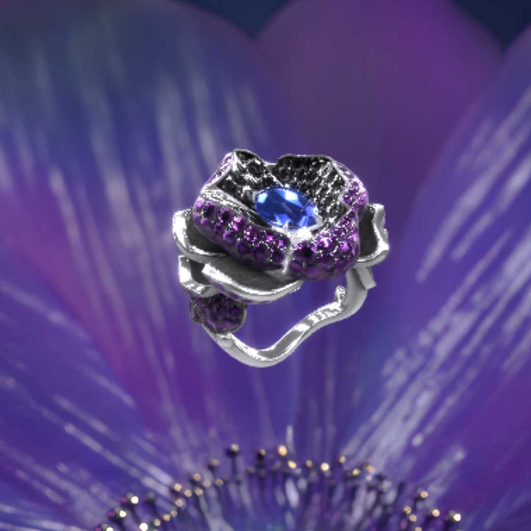 BAGUE ROSE BÄUMER - TANZANITE