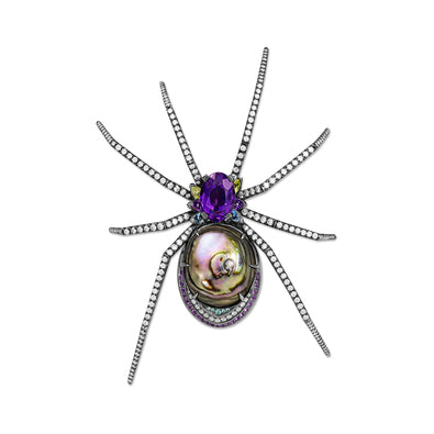 GOOD GIRL BROOCH - BAD GIRL EXTRAVAGANT SPIDER